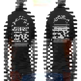 North Carolina A Great Place To Leave Carolinian Humor Men's Back Print T-Shirt | Mazezy