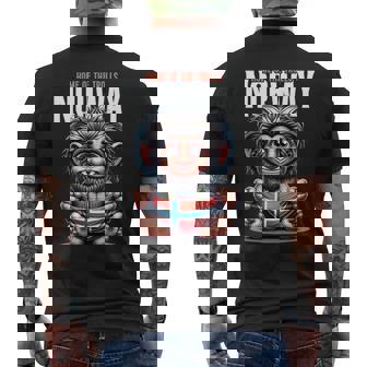 Noruega Troll Escandinavo Bonitoiaje Cultura Fantástica Manga Larga Camiseta Hombre Estampado Espalda - Regaloses