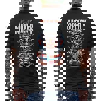 Norway Troll Flag Norse Adventure Travel Outdoor Scandinavia Men's T-shirt Back Print - Thegiftio