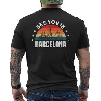 Nosemos En Barcelona Paraiajeros Y Turistas Camiseta Hombre Estampado Espalda - Regaloses