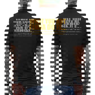 What You Not Finna Do Is African American Phrase Men's T-shirt Back Print - Monsterry