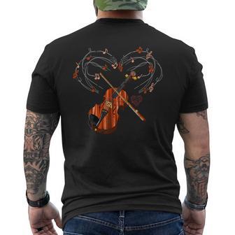 Notes De Musique Instrument De Musique Coeuriolon T-shirt imprimé au dos - Cadeauxyz