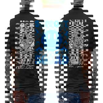 In November We Wear Blue Diabetes Awareness Support Squad Men's T-shirt Back Print - Monsterry