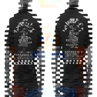 November We Wear Periwinkle Stomach Cancer Awareness Boxer Men's Back Print T-Shirt | Mazezy