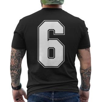 Number 6 7 Couple Costume Duo 67 Meme Matching Group Men's T-shirt Back Print - Thegiftio UK