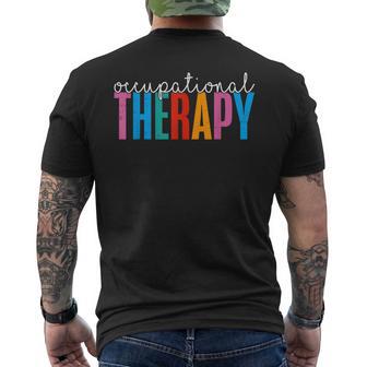 Occupational Therapy -Ot Therapist Ot Month Idea Men's T-shirt Back Print - Thegiftio UK
