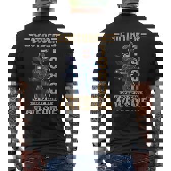 October 1980 45 Years Awesome Sci-Fi Pilot 45th Birthday Men's Back Print T-Shirt | Mazezy