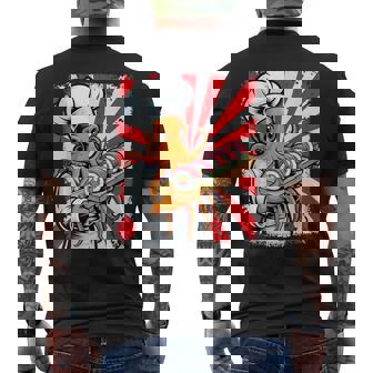 Octopus Chef Sushi Japanese Anime Kawaii Men's Back Print T-Shirt | Mazezy