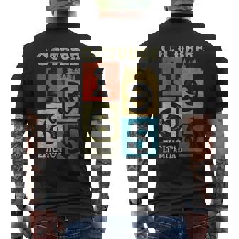 Octubre 1965Intage 60 Años Regalo Cumpleaños Hombre Camiseta Hombre Estampado Espalda - Regaloses