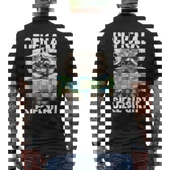 Official Sleep Raccoon Pajamas Racoon Men's Back Print T-Shirt | Mazezy