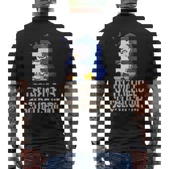 Offizielleschlaf Pyjama Pinguin Penguin Fun Geschenk T-Shirt mit Rückendruck - Geschenkecke