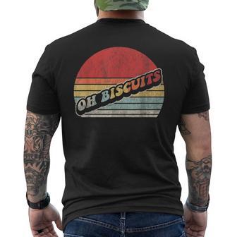 Oh Biscuits Retro Vintage Humor Fun Men's T-shirt Back Print - Thegiftio UK