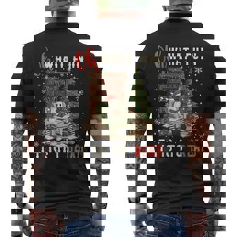 Oh What Fun It Is To Read Xmas Ghost Reading Books Lover Men's Back Print T-Shirt | Mazezy