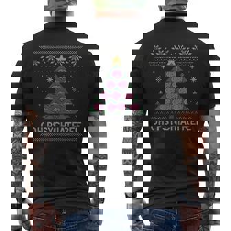 Oh Psychiatree Xmas Is Coming Psychology Psychiatrist Men's Back Print T-Shirt | Mazezy