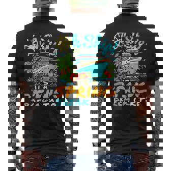 Oh Ship Spring Break Trip Spring Break Cruise Men's T-shirt Back Print - Monsterry