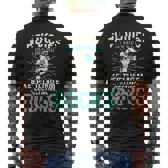 Theoices In My Head ロックコレクター ジオードハンター 地質学 メンズTシャツ バックプリント - Kawaiitshirt