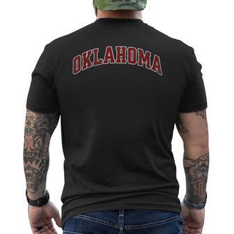 Oklahoma Vintage City Men's T-shirt Back Print | Mazezy
