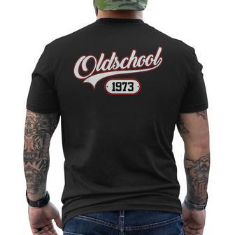 Oldschool 1973 Jahrgang Geburtsjahr Geburtstag Birthday T-Shirt mit Rückendruck - Geschenkecke