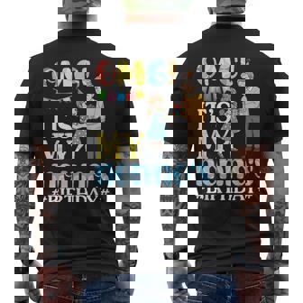 OMG It's My Nonno's Birthday Happy Grandpa And Granddaughter Men's Back Print T-Shirt | Mazezy