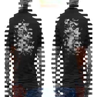 Opossum Racoon Selfie Meme Wild West Possum Graphic Men's T-shirt Back Print | Seseable FR