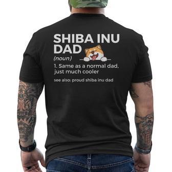 Orgogliosohiba Inu Dad Definizionehiba Inu Proprietario Pet Dog Dad T-shirt da uomo con stampa posteriore - Novitaregali