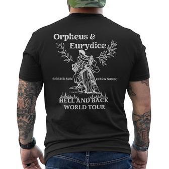 Orpheus And Eurydice Mythology Vintage Greek Mythology Poet Men's T-shirt Back Print - Thegiftio UK