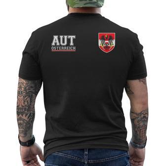 Österreich Fan Austria Flag Aut Team T-Shirt mit Rückendruck - Seseable