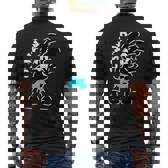 Oswald Rabbit Vintage Bunny Cartoon Men's T-shirt Back Print - Seseable