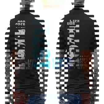 Ottobre 1971 Edizione Limitata Anno 1971 Compleanno 1971 T-shirt da uomo con stampa posteriore - Novitaregali