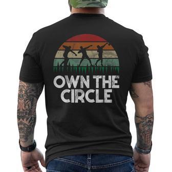Own The Cirlce Shot Put Men's T-shirt Back Print - Thegiftio UK