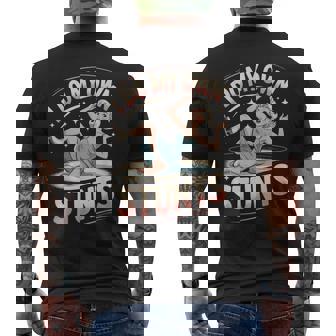 Own Stunts Figure Skate Dancing Ice Skating Figure Skating Men's Back Print T-Shirt | Mazezy