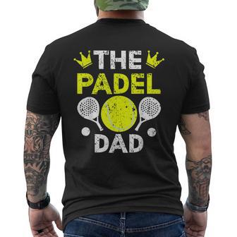 Paddle Tennis Giocatori Di Padel Dad T-shirt da uomo con stampa posteriore - Novitaregali