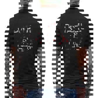 Padel Is Life Punk Style 90's Grunge Hardcore Men's Back Print T-Shirt | Mazezy