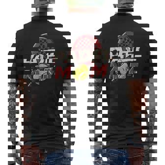 Padel Mom Padel Tennis Sport Racket & Ball Parent Athlete Men's Back Print T-Shirt | Mazezy