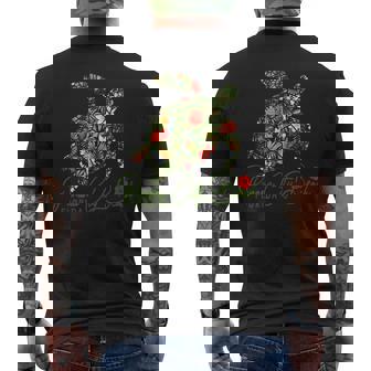 Panama City Beach Florida Sea Turtle Tropical Hibiscus Tank Top Men's Back Print T-Shirt | Mazezy