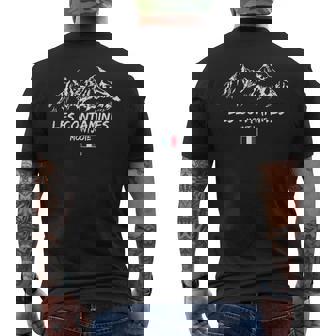 Panorama De Montagne Apres-Ski Les Contamines Montjoie T-shirt imprimé au dos - Cadeauxyz