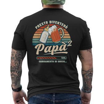 Papà In Attesa 2 Loading Annuncio Arrivo Bambino T-shirt da uomo con stampa posteriore - Novitaregali