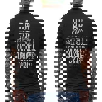 Papà Di Giorno Football Manager By Night Regalo A Tema Calcio Per Papà T-shirt da uomo con stampa posteriore - Novitaregali