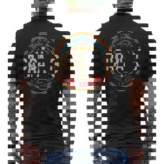 Papa G The Legend The Man Papa G Fathers Day Men's T-shirt Back Print - Thegiftio