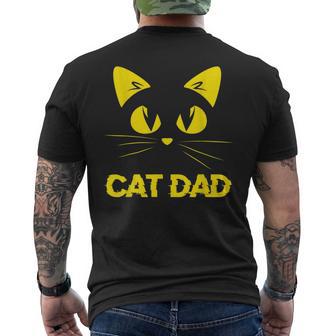 Papá Gato Gatos Padre Animales Propietario Amante Gatito Camiseta Hombre Estampado Espalda - Regaloses