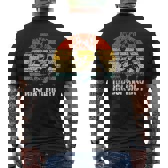 Papá Husky Amante Huskies Perro Propietario Husky Camiseta Hombre Estampado Espalda - Regaloses