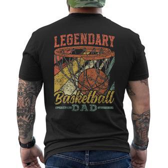 Papá Legendario Del Baloncesto Padre Jugador Papá Baloncesto Camiseta Hombre Estampado Espalda - Regaloses