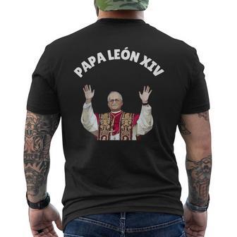 Papa Leone Xiv -Pagnolo Papa León Xiv T-shirt da uomo con stampa posteriore - Novitaregali