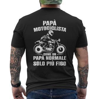 Papà Motociclista Moto Festa Del Papà T-shirt da uomo con stampa posteriore - Novitaregali