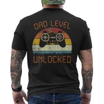 Papá Nivel Desbloqueadoideojuego Papá Jugador Divertido Camiseta Hombre Estampado Espalda - Regaloses