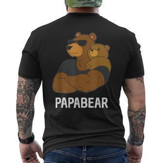 Papabear Padre Figlia Figlio Papa Orso T-shirt da uomo con stampa posteriore - Novitaregali