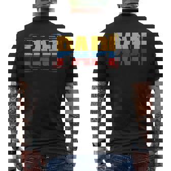 Papi Colombia Flag For Colombian Fathers Men's Back Print T-Shirt | Mazezy