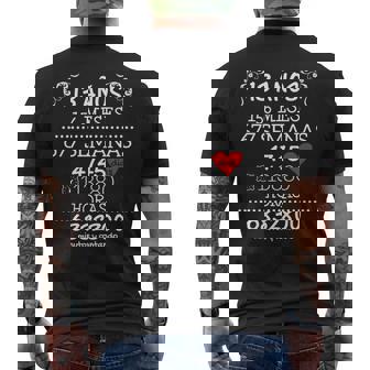 Para Parejas De Aniversario De Bodas 13 Años Manga Larga Camiseta Hombre Estampado Espalda - Regaloses