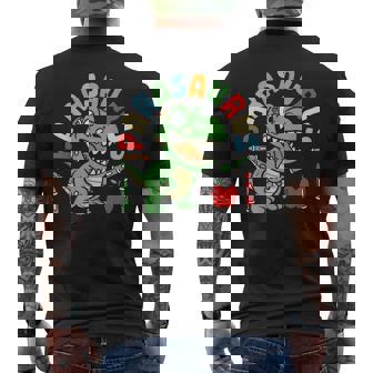 Parasaurus Paraprofessional Dinosaur Para Educator Men's T-shirt Back Print - Monsterry