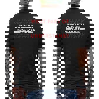 What Part Of Roller Derby Don't You Understand Men's Back Print T-Shirt | Mazezy